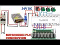 Mitsubishi PLC Connection Daigram! Mitsubishi Fx series PLC Wiring !