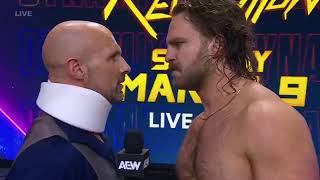 Christopher Daniels will never wrestle again (RETIRED) ON AEW DYNAMITE WITH ADAM PAGE