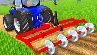 Real Farming Tractor simulator android game play