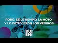 La ATROPELLÓ para robarle, se le ROMPIÓ la MOTO y los vecinos lo DETUVIERON #BuenTelefé