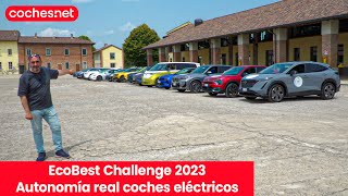 EcoBest Challenge 2023 | Prueba autonomía real de coches eléctricos Review en español | coches.net