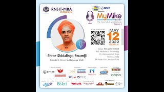 Shree Siddalinga Swamiji- President- Shree Siddaganga Math @MyMike Season 3 #rnsitmba