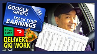 How To Track Mileage Expenses Earnings Google Sheets Tutorial. DoorDash Driver. #doordashdriver