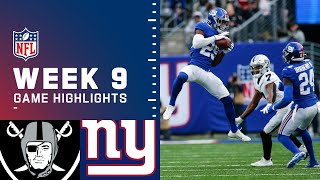Raiders vs. Giants Week 9 Highlights | NFL 2021