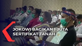 Presiden Jokowi Bagikan 1 Juta Sertifikat Tanah Secara Virtual