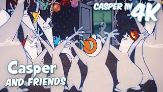 Casper’s Surprise Party!  🎉 | Casper and Friends in 4K | 1 Hour Compilation | Cartoon for Kids