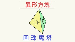 圓珠魔塔 一般金字塔的前導魔術方塊 | 魔域魔塔金字塔系列 | 一小時學盲解