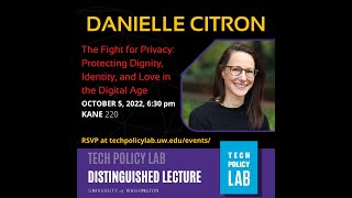 TPL Distinguished Lecture with Danielle Citron | The Fight for Privacy