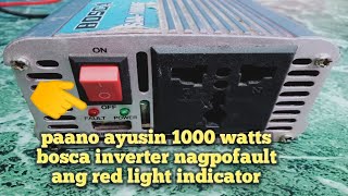 paano ayusin 1000 watts inverter nagpofault ang red light @ Larry tech PH