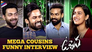 Mega Cousins Funny Interview | Uppena Telugu Movie | Vaisshnav Tej | Sai Tej | Varun Tej | Niharika