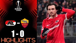 AZ Alkmaar 1-0 Roma Samenvatting | UEFA Europa League 2024/25