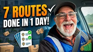 I did 7 Amazon Flex Routes in 1 Day! | What I made on Tip eligible deliveries