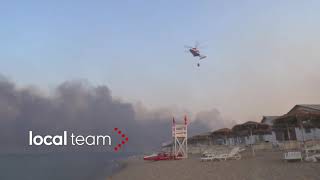 Catania, incendio spiaggia: fiamme lido Capannine