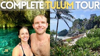 Complete Tulum Mexico Travel Vacation Guide Vlog 2021 | Cenotes, Mayan Ruins, Beach Taco Tour & more