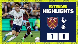 Points are shared in London derby | EXTENDED HIGHLIGHTS | West Ham 1-1 Spurs