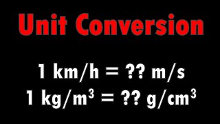 Unit Conversion - IGCSE Physics Ch.1 (Part 9)