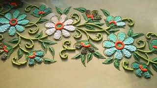 Hand Embroidery | Beautiful party wear Design | Top Embroidery | Watch the design Master Embroider