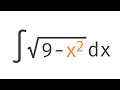 Integral of Sqrt(9 - x^2) by Trigonometric Substitution | Integration | Calculus | Glass of Numbers