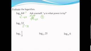 Evaluating logarithms without a calculator