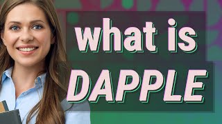 Dapple | meaning of Dapple