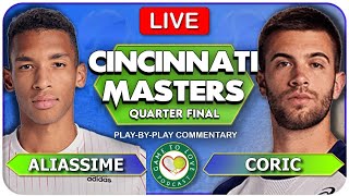 AUGER ALIASSIME vs CORIC | Cincinnati Masters 2022 | LIVE Tennis Play-By-Play GTL Stream