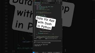 Build a Python Data Dashboard FAST with Dash! #shorts! #Shorts #python #coding #programming