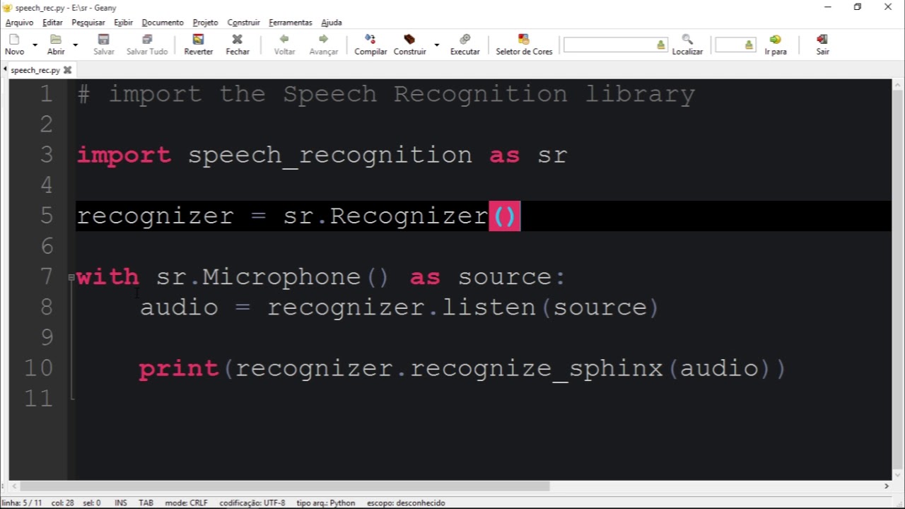 Speech Recognition 4 Python - The Speech Recognition Library Python ...