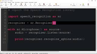 Speech Recognition 4 Python - The Speech Recognition Library Python