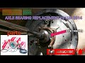 How to replace axle bearing TOYOTA HI LUX 2014 4X4 rear 👨‍🔧