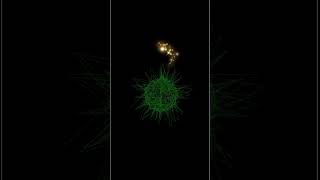 Draw a virus by using turtle in Python #coding #python #itzrafiq #code2022