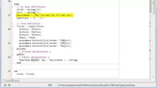Learning Pascal x20 User defined types