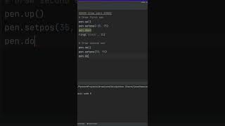 How to draw a Panda Using python Turtle graphics #shortsvideo #python #shorts
