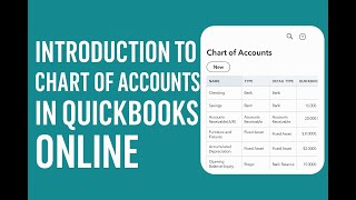 Introduction to Chart of Accounts in Quickbooks Online - Setting Up the Chart of Accounts