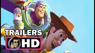 TOY STORY 1-3, ALL Trailers Compilation, Disney Pixar Animation Movies HD