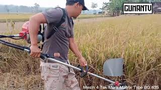 Mesin Pemotong Rumput/Padi Matrix 4 TAK ( Test Drive ) #pemotongrumput