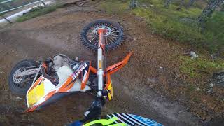 Ktm exc-f350 crash