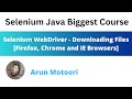 Selenium WebDriver  - Downloading Files (Firefox, Chrome and IE)