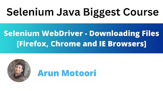 Selenium WebDriver - Downloading Files (Firefox, Chrome and IE)