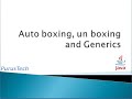Autoboxing Unboxing and Generics_Part-23_Java Tutorial for Beginners