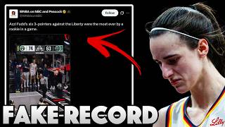 The WNBA Media Announce FAKE Record For Azzi Fudd That Caitlin Clark STILL Holds...