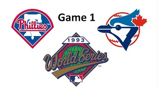 1993 World Series Game 1 PHI @ TOR