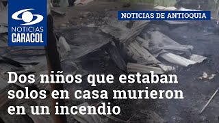 Tragedia en Barbosa: dos niños de 2 y 11 años, que estaban solos en casa, murieron en un incendio