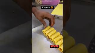 Khandvi😍 | #khandvi #viral #like #youtubeshorts #foodie #food #khandvirecipe #foodvlogger #tastetest