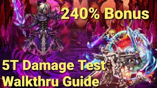 FFBE | Clash of Wills vs Eithne - 240% Bonus 5 Turn Clear - Damage Test