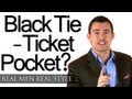 Black Tie & Ticket Pockets? - Does A Ticket Pocket Work On A Tux - Men's Tuxedo Details