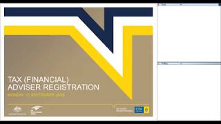 CPA Australia Webinar: Limited AFS licensees: Tax (Financial) Advice registration