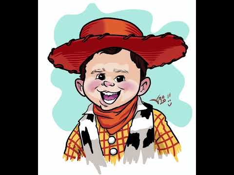 ToyStory digital caricature fan! Art requested from tiktok ref photo posted on INSTAGRAM- @Mr.Alanij