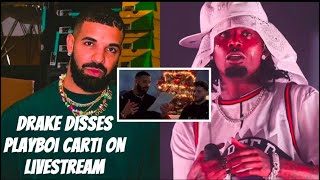 Drake Disses Playboi Carti On Livestream With Adin Ross