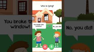 who is lying? (Boy) I Brain Teasers I Brain out game  #shorts #shortvideo #ytshorts
