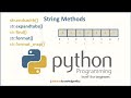 String Methods in Python Part 2 | Python String Methods | Python String Built-in Functions